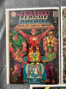 VINTAGE COMIC BOOK COLLECTION LOT justice league 57 the atom Dracula