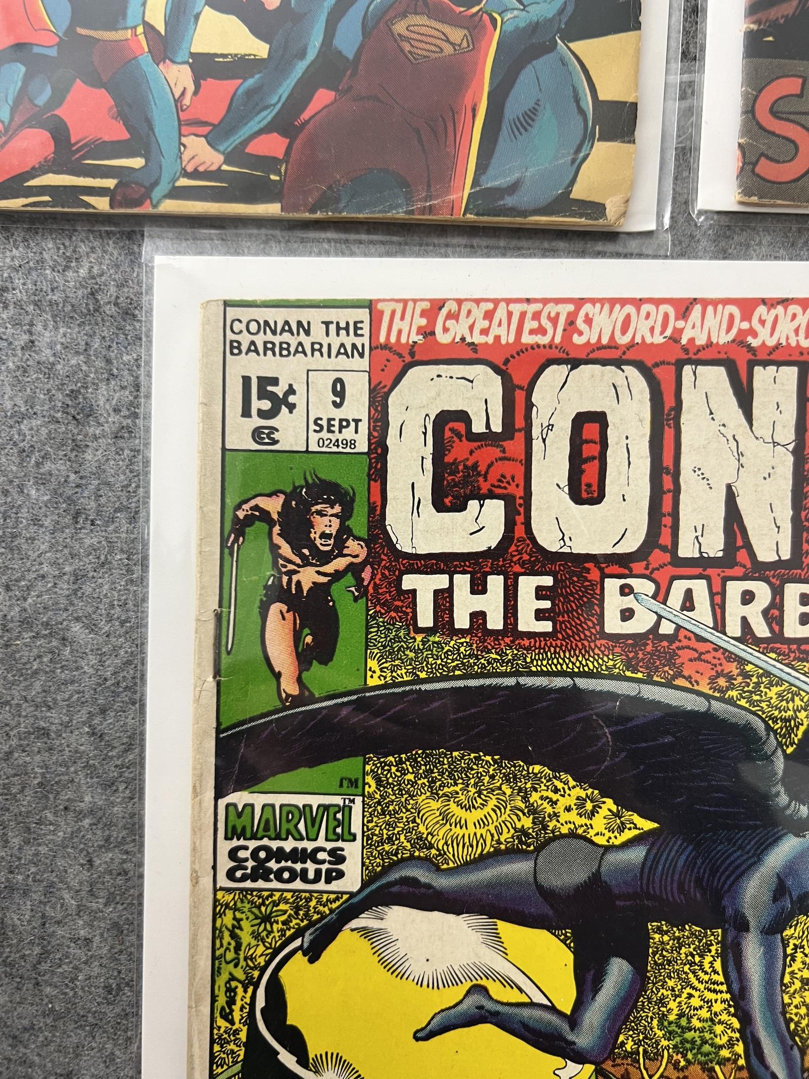 VINTAGE COMIC BOOK COLLECTION LOT Conan the barbarian 9 strange tales  Jimmy Olsen