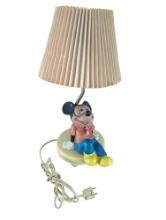 VIntage Walt Disney Productions Mickey Mouse table lamp