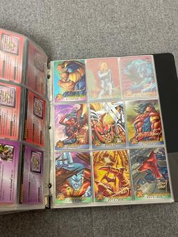 Vintage X Men Trading Card Collection Lot in Binder