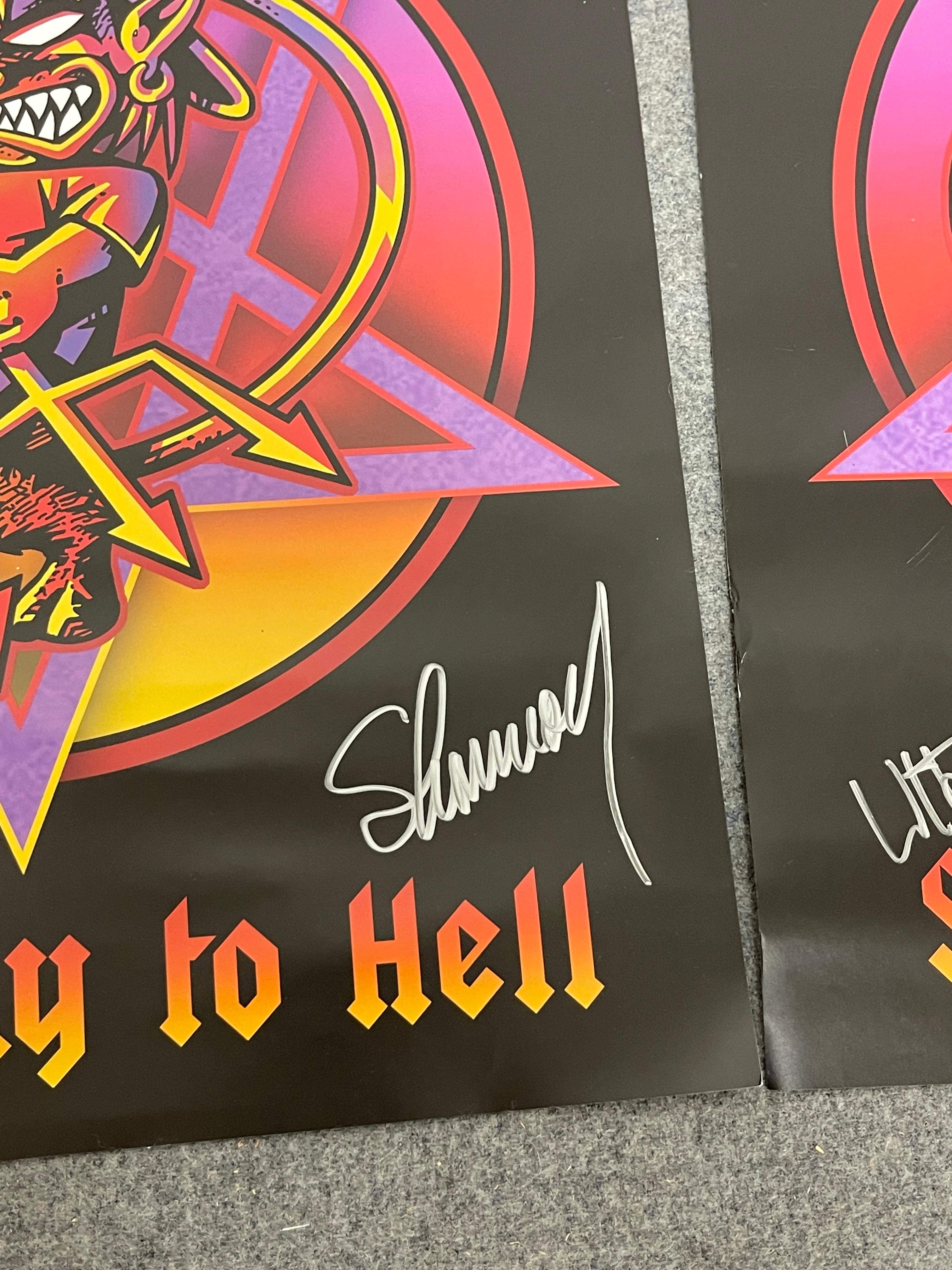 Ugly Kid Joe Stairway to Hell Poster signed 2012 Collection Lot