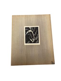 Stephen de Hospodar (1902-1958) 1930'S WPA Era Woodblock Print "Sigfried Slaying the Dragon" 95/100