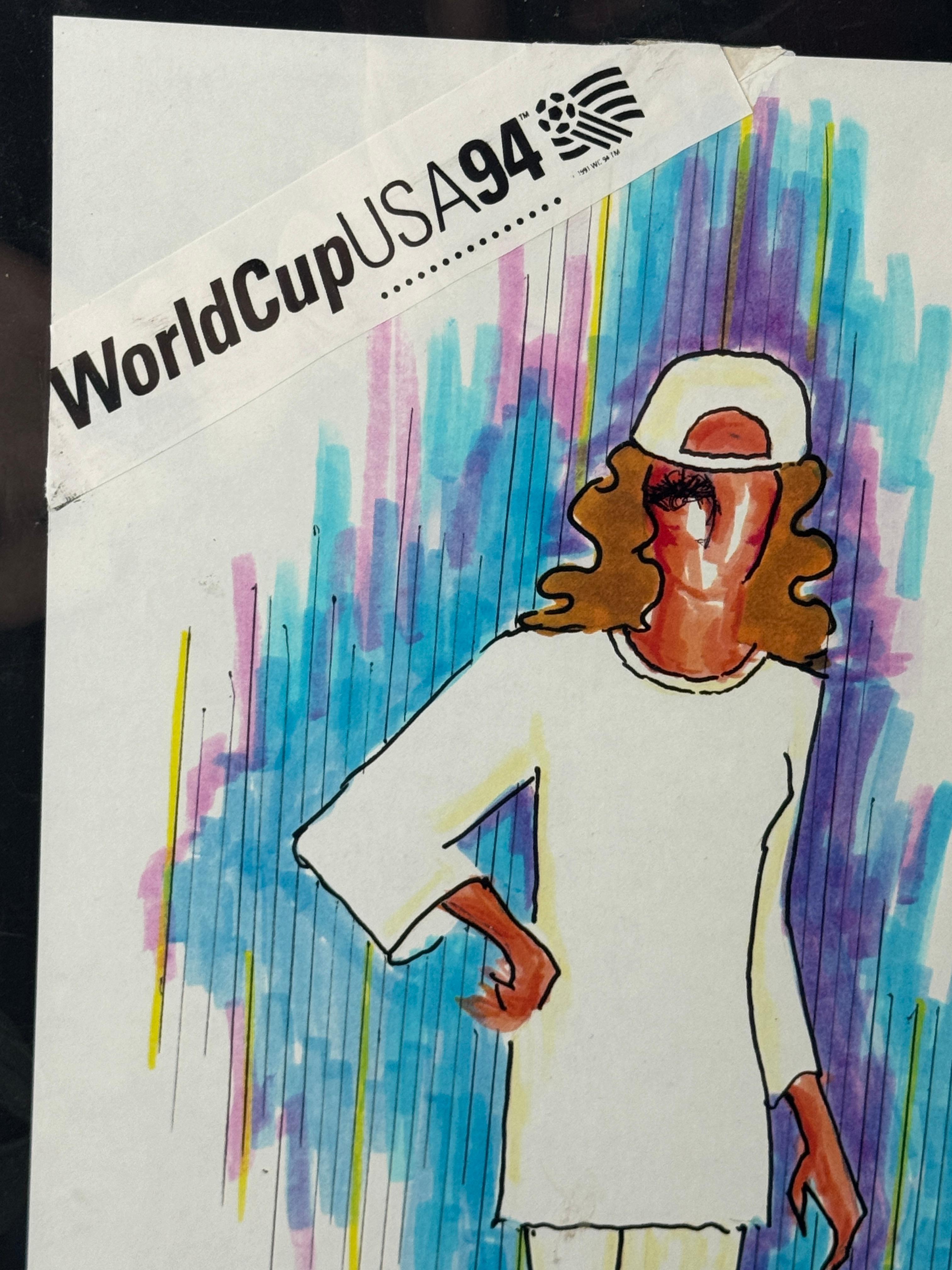 Vintage Garland Riddle World Cup USA 1994 Costume Design Sketches