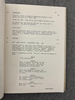Sylvester Stallone Demolition Man Final Draft Script with Photo Negative Warner Bros.