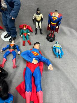 DC Superman Batman Wonder Woman Action Figure Collection Lot