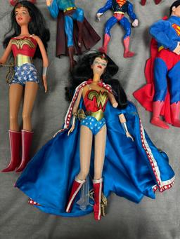 DC Superman Batman Wonder Woman Action Figure Collection Lot