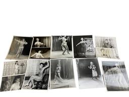 Vintage 1950's Original Burlesque Nude Pin up Model Risque Photo 8x10 Black & White Photographs