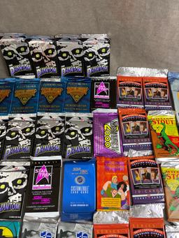 Vintage Sealed Pack Trading Card Collection Lot