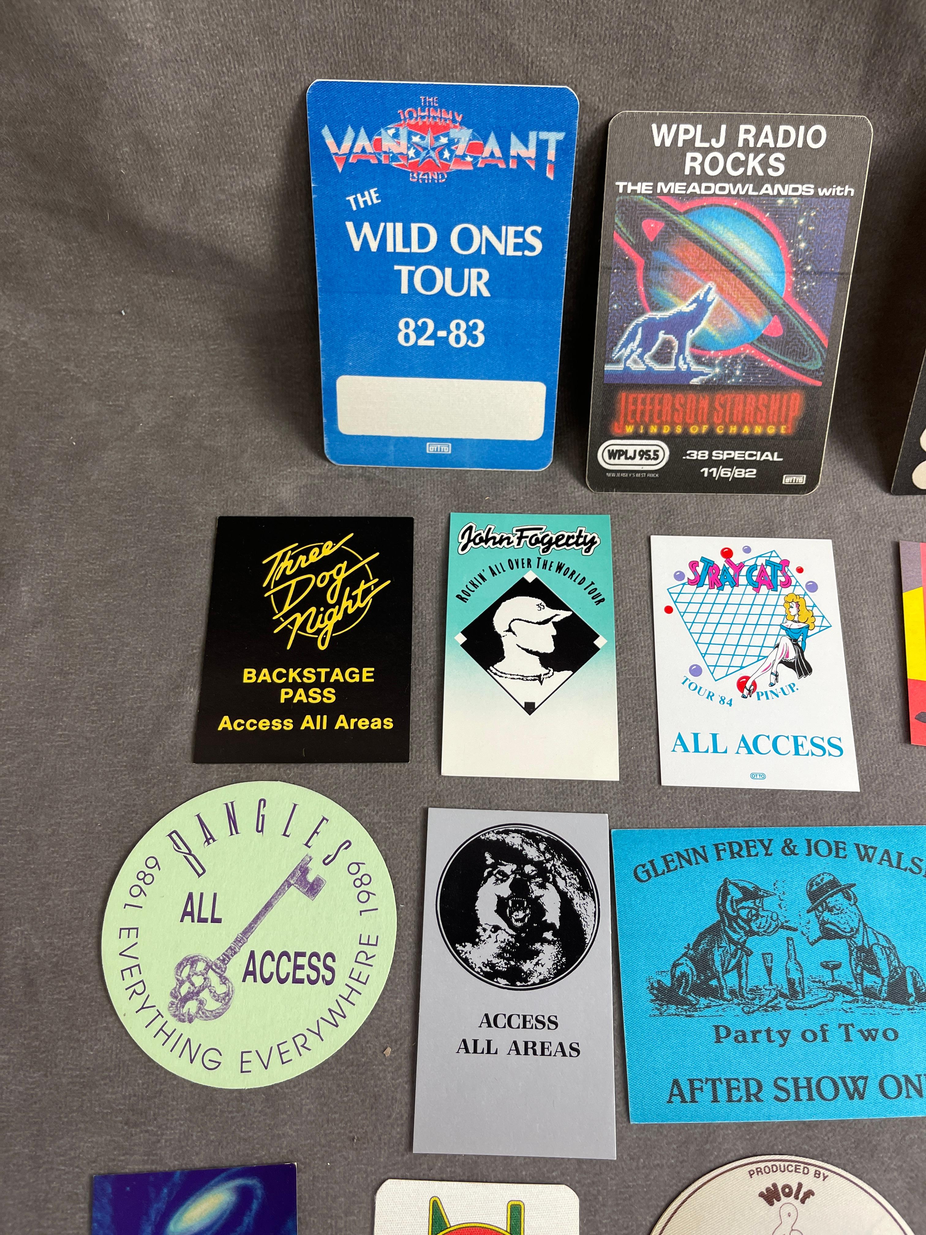 Vintage Backstage Pass Collection Rock Pop Music