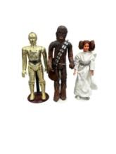 Star Wars Collectors Series Chewbaca C3PO and Leia Figure Collection Lot