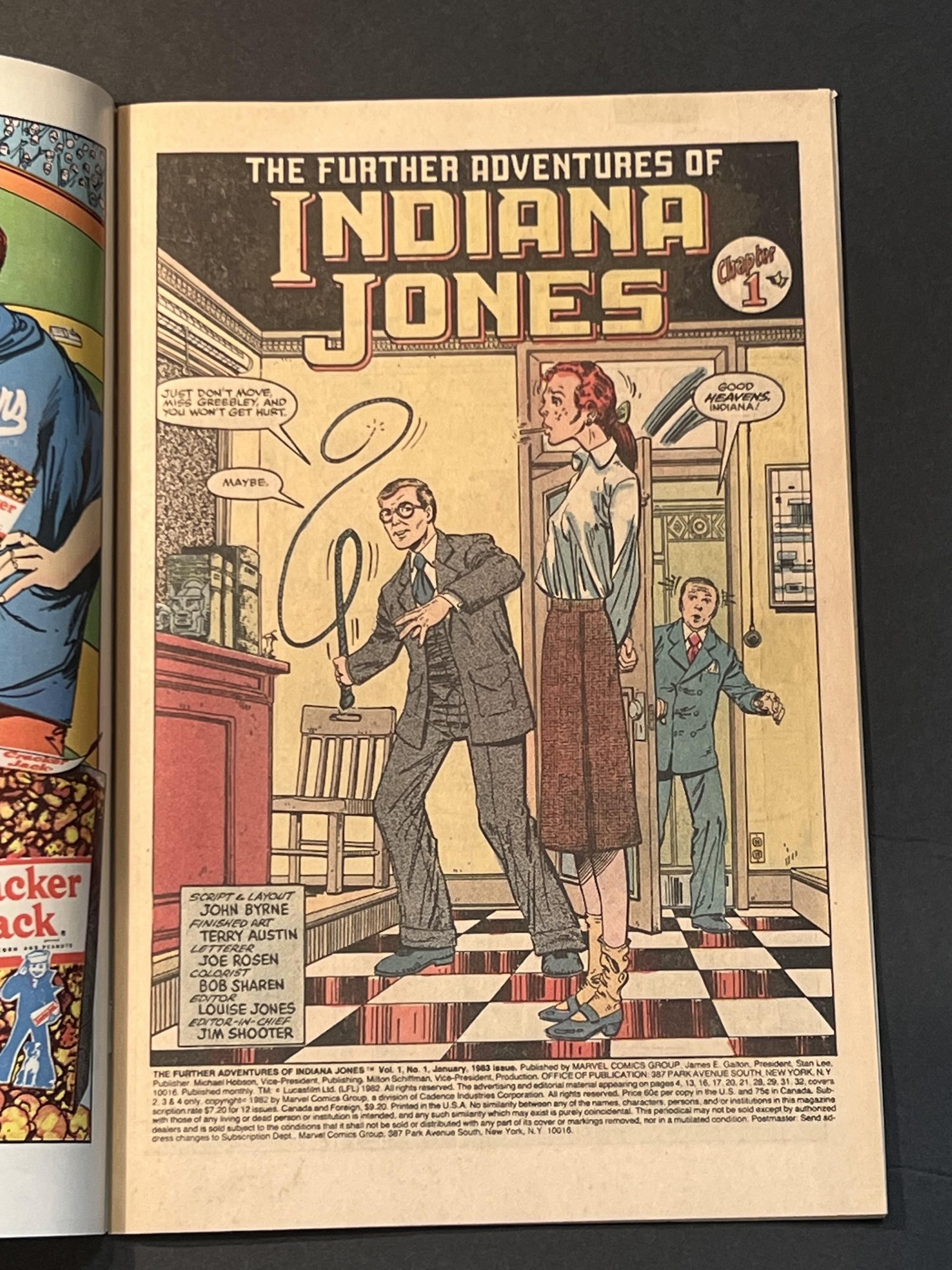 Indiana Jones #1 Marvel 1982 Comic Book