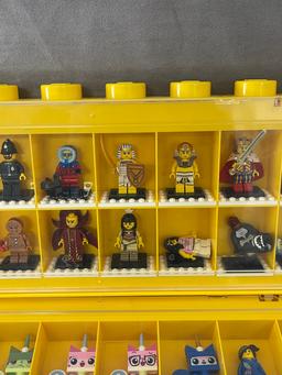 LEGO Minifigure Mini Lego People and Display Case Collection Lot