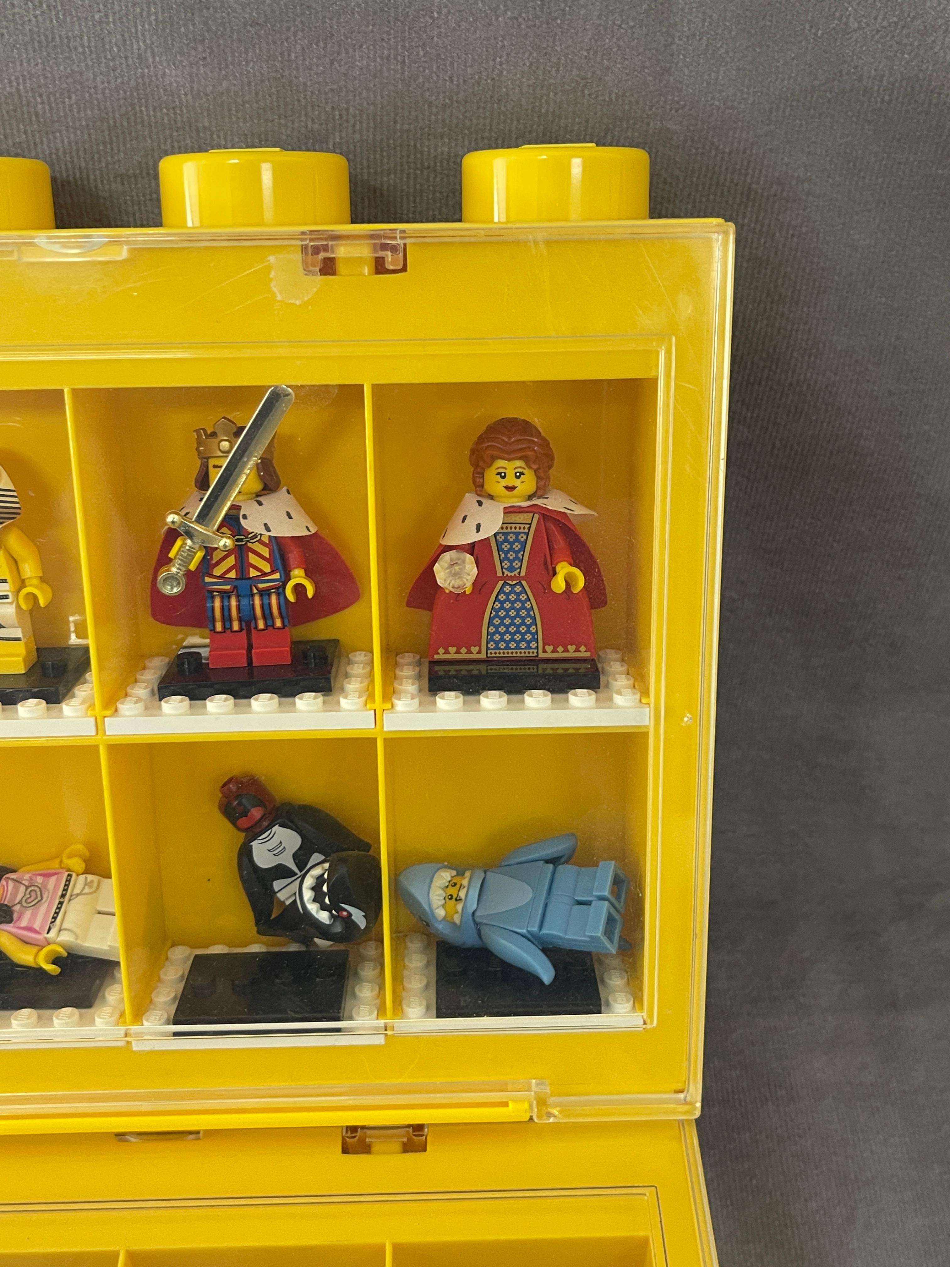 LEGO Minifigure Mini Lego People and Display Case Collection Lot