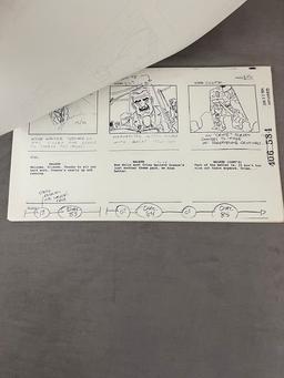 Warner Brothers Batman Storyboard Animation Copies Pages B1-B83 Act II