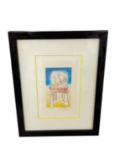 Peter Max 'Old Chair' Lithograph with Stamp Signed and Numbered in Pencil 115/280