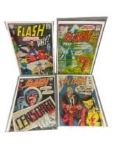 The Flash #171, #176, #189, #193 Marvel DC Comic Book Collection Lot of 4