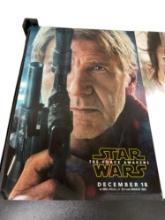 Star Wars The Force Awakens 2015 Double Sided Movie Mini Poster Collection Lot of 2