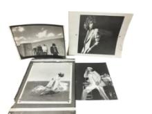 Vintage Black & White Vinyl Production Art Collection Lot of 4