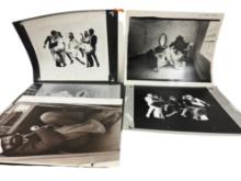 Vintage Black & White Vinyl Production Art Collection Lot of 5 Approx 16"x20"