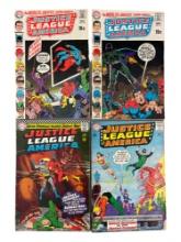 Justice League of America #24, #45, #79, #80 DC Comic Book Collection Lot