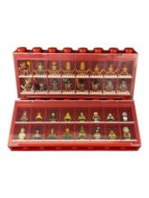 LEGO Minifigure Mini Lego People and Display Case Collection Lot