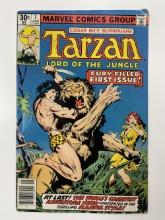 Marvel Comicsj "Tarzan Lord of the Jungle" #1 June 1977 Fury Filled First Issue