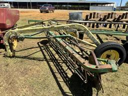 John Deere hay rakes and dolly