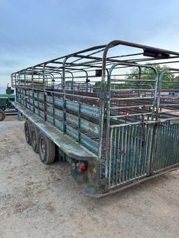 Gooseneck stock trailer