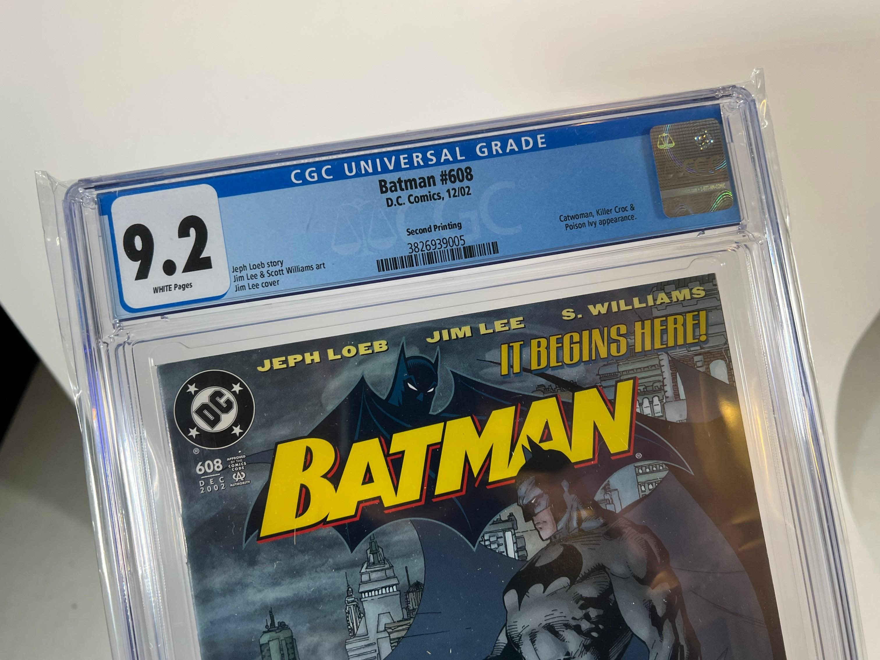 BATMAN #608 - DC COMICS 02' - (SECOND PRINT) CGC GRADED 9.2 - CATWOAN, KILL