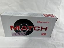 BOXES - HORNADY MATCH 6.5 PRC - 147 GRAIN ELD AMMO - (20 PER BOX) 100 ROUND