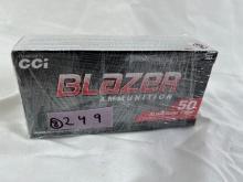 BOXES - CCI BLAZER AMMUNITION - 38 SPECIAL - 125 GRAIN JHP - ALUMINUM CASE