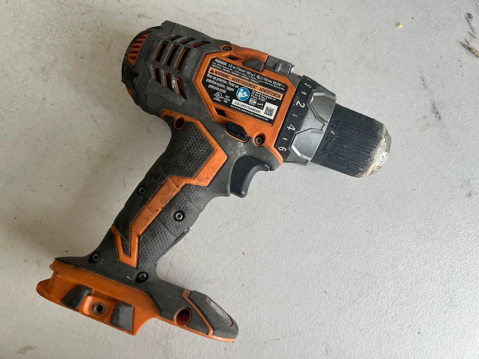 RIDGID 1/2" DRILL - R86008 - 18V (FUEGO)