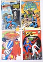 Lot of 4 Mixed Superman Comics