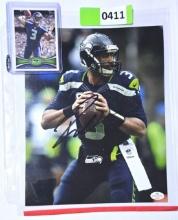 Lot of 2 Russell Wilson RC Card / 8 x 10 Auto