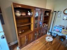 90 inch wide x 74 inch tall wood hutch