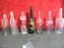 Assorted Glass Bottles
