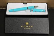Lot of 100 Cross Bailey Lite AT0746-6XS Teal Fountain Pens