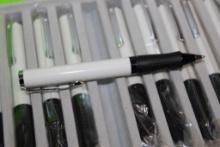 Lot of 200 Sheaffer Pop N2920651 White with Chrome BallPoint Pens