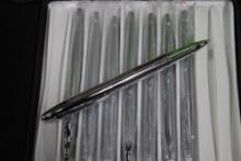 Lot of 400 Franklin Covey Lexington NFC0015-2 Chrome Roller Ball Pens