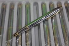 Lot of 400 Franklin Covey Lexington NFC0015-3 Chrome and Gold Roller Ball Pens