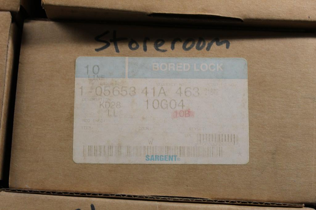 Lot of (33) Storeroom Bored Lock Door Handles