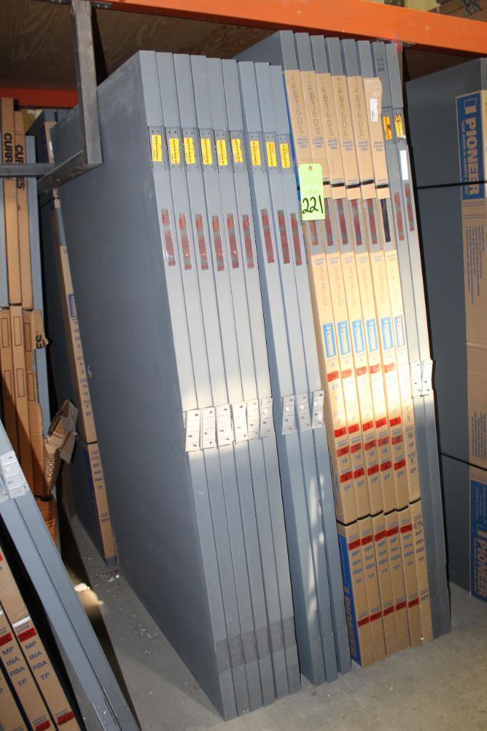 Lot of (17) 7' & 8' Pioneer Fire Rated Hollow Metal Doors w/ steelcraft hardware locations