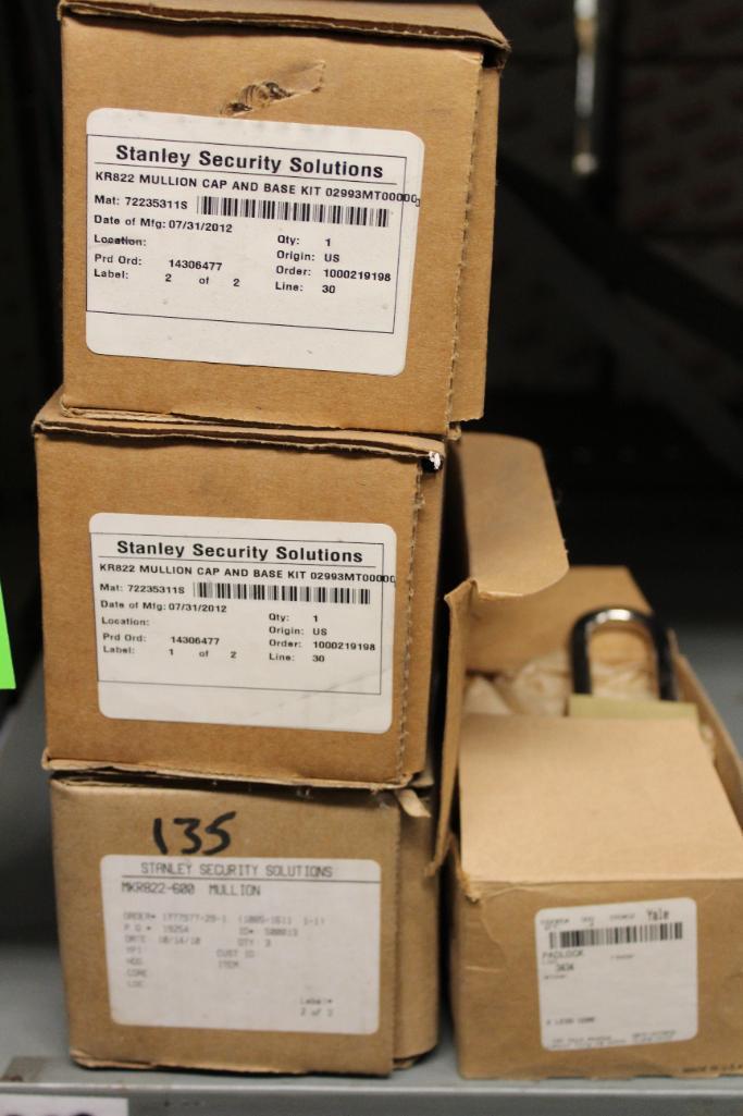 Stanley Security Solutions Mullion Cap and Base Kits KR822 and MKR822-600 Yale Padlocks W/o Cores