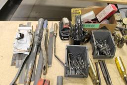 Lot of Assorted Hand Tools to Include Screw Drivers, Files, Clamps, Bolt Cutters