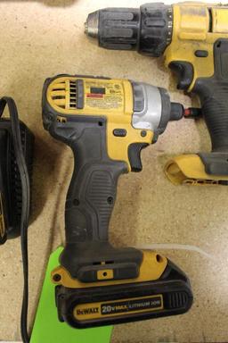 DeWalt Cordless Drill and Impact w/(2) Batteries and (1) Charger