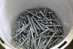 Lot of (4) Buckets of Hardware-Lag Screw Anchors