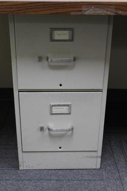 Lot of (2) Two-Drawer Hon File Cabinets