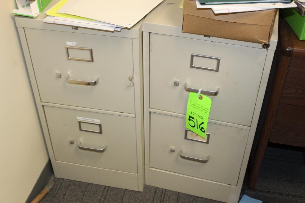 Lot of (2) Hon File Cabinets