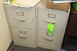 Lot of (2) Hon File Cabinets