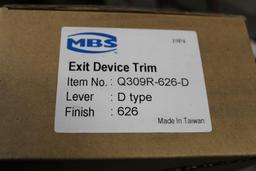 Lot of (7) Dorma and MBS Exit Device Trims